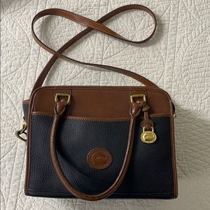 Vintage Dooney & Bourke Brown/Black leather bag